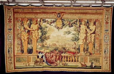 Der Monat September Schloss Chambord, aus der Serie von Wandteppichen 